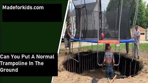 installing A Normal Trampoline In The Ground