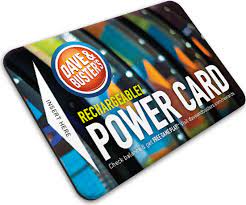 Dave & Busters Power Card