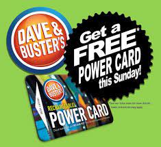 Power Card Of Dave & Busters